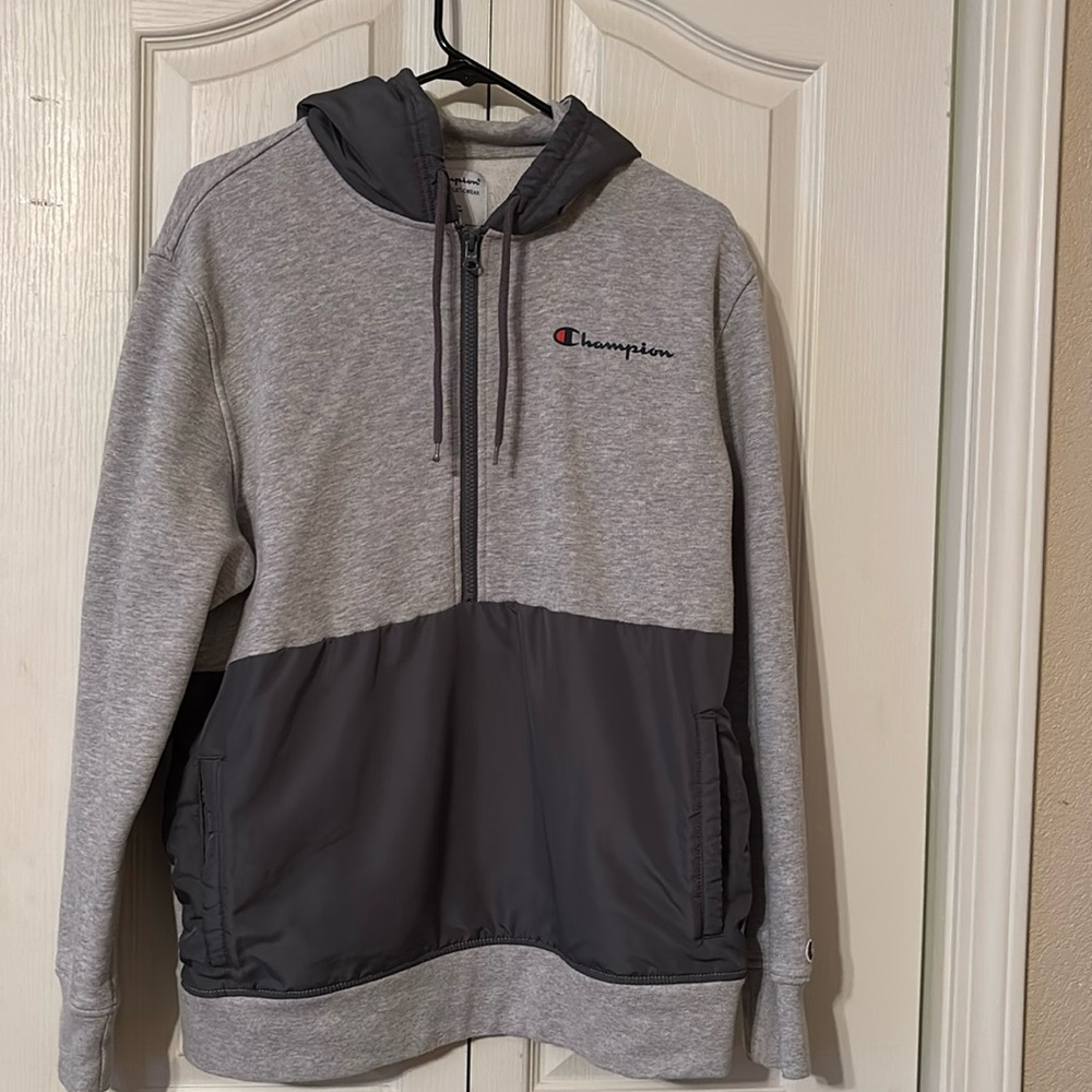 Champion hoodie size M, gray